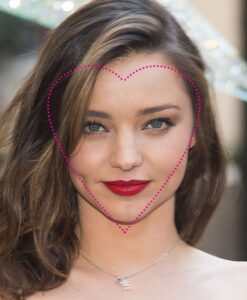 Heart face shape hair styles